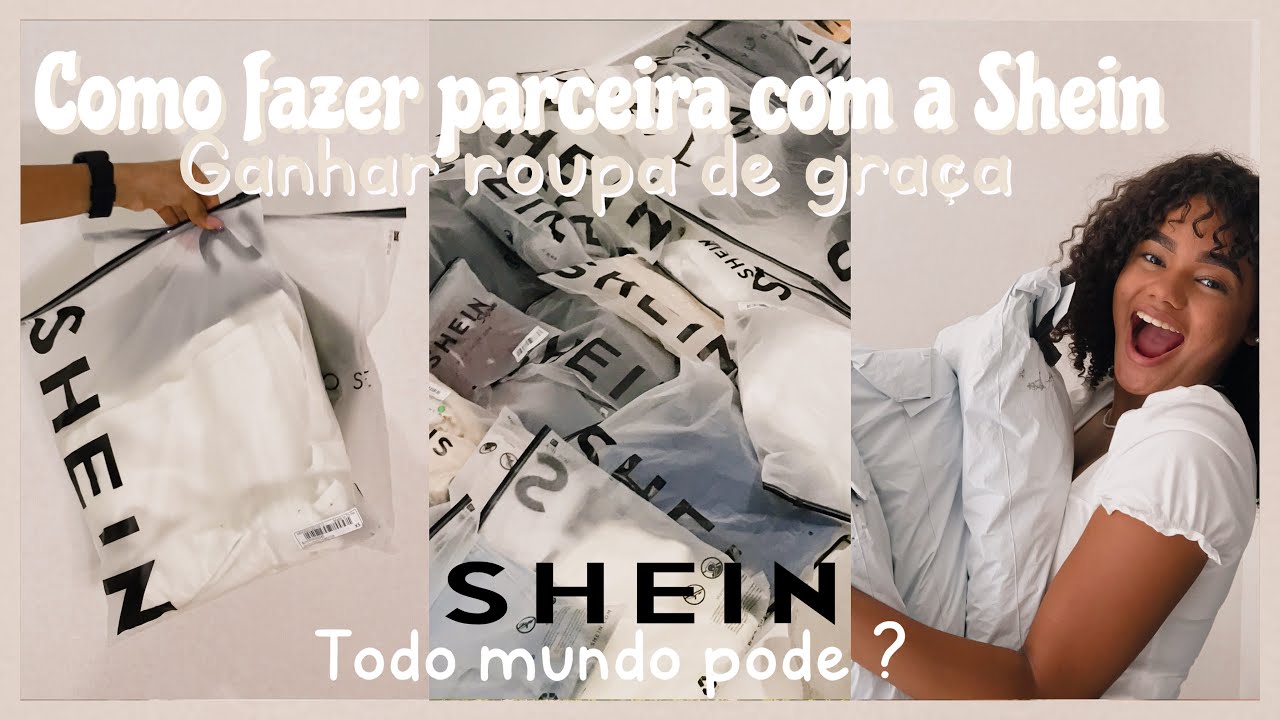 Como fazer parceria com a shein / ganhar roupas totalmente de graça - passo a passo