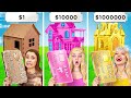 RICH VS POOR VS GIGA RICH STUDENT 📦 One Colored Challenge💰Good vd Bad Room Makeover by Yay Time!