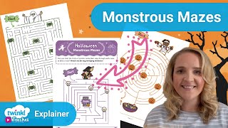 Halloween Monstrous Mazes