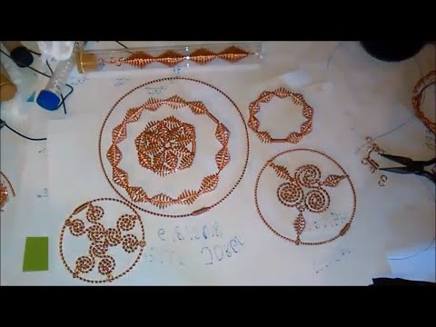 2 New Wheels of Life With Copper Cone Spheres, Triskelions & Tensor Rings, Super Energetic Coils Video