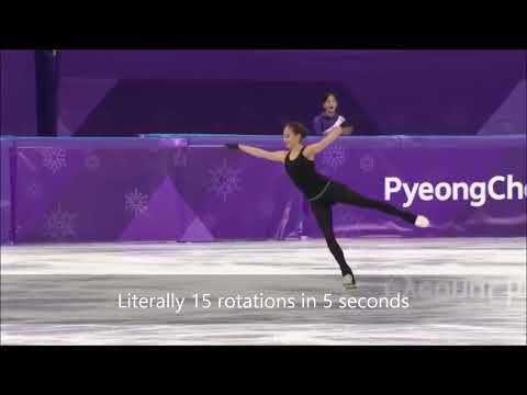 Alina Zagitova 3 3 3 3 3 practice at PyeongChang 2018
