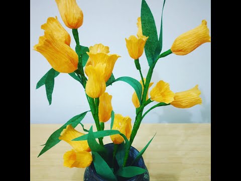 Canterbury bells flower making tutorial|flower making | #canterbury flower