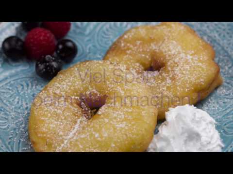 Gebackene Apfelringe