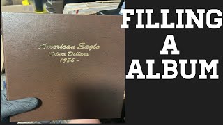 Filling a Silver American Eagle Dansco Album
