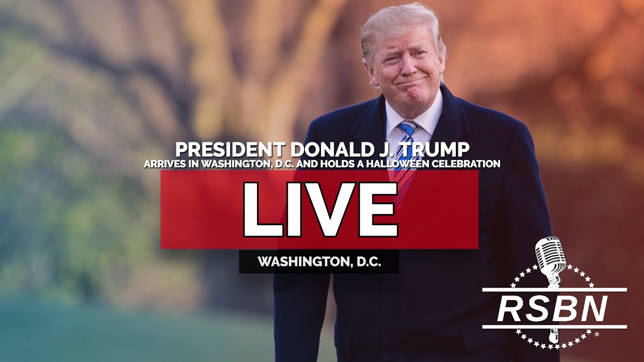 LIVE: President Trump Arrives in Washington, D.C. & Holds a Halloween Celebration - 10/30/25