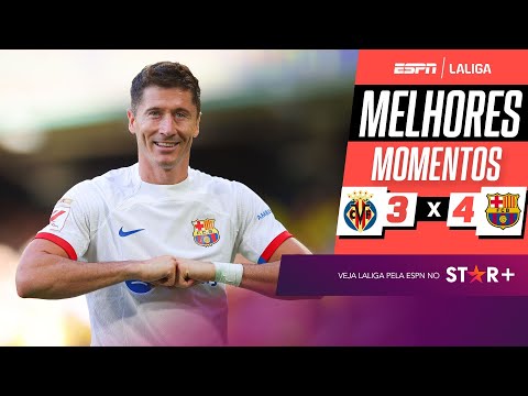 Gols e lances de Villarreal x Barcelona