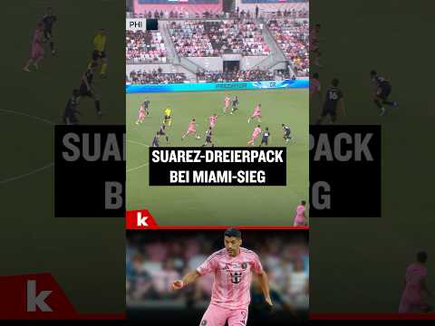 Video Thumbnail: 6:4-Spektakel in Miami: Suarez schnürt Dreierpack, Messi legt vor #shorts