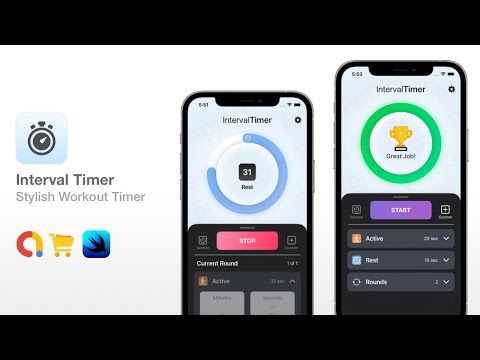 Interval Timer - HIIT Workout Timer - iOS Interval Timer Source Code | SwiftUI Full Xcode Project