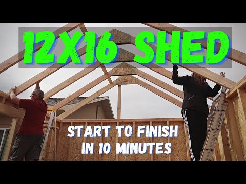 DIY Shed Build Time Lapse (12X16)