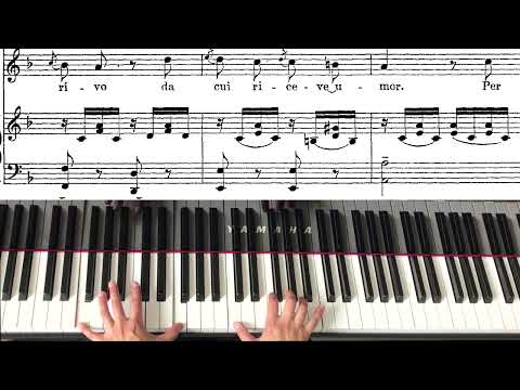 Nicola Vaccai- Piano accompaniment - Benche di senso - F major