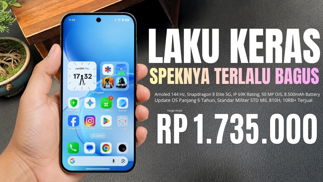 BARU LAUNCHING LANGSUNG LUDES‼️8500mAh, RAM 12/512 GB - HP TERBARU DAN TERBAIK PALING LARIS 2026