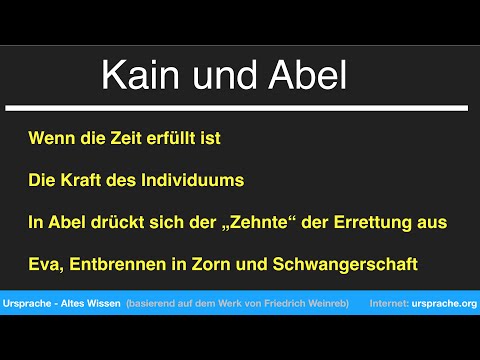 Kain und Abel "opfern" - Diener der Adamah (Erde) - das Fette für Gott