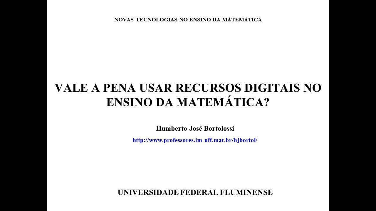 Vale A Pena Usar Recursos Digitais no Ensino da Matemática?