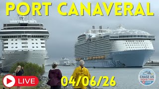 LIVE: Watching Cruise Ships Leaving Port Canaveral LIVE! (April 6, 2026)
