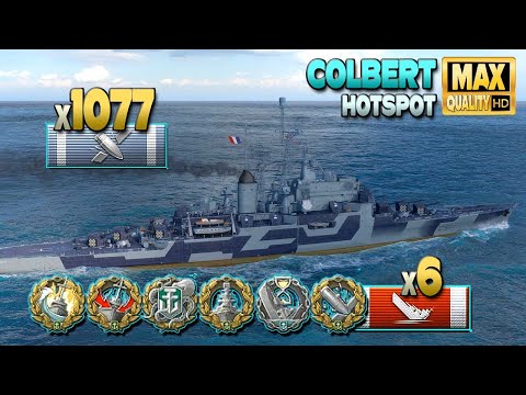 Vulnerable cruiser Colbert doing great job - World of Warships