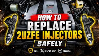 Lexus LX470 - GX470| Toyota LC100 - UZJ100 - Tundra - Sequoia| 2UZFE-VVTI Fuel Injectors Replacement