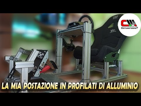 My workstation made of aluminum profiles