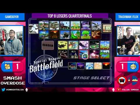 Smash Overdose 3 - Gameboyjr (Fox) vs Flux (Peach) - Top 8 Losers Quarters
