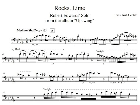 Robert Edwards - Rocks, Lime (Upswing) [Trombone Transcription]
