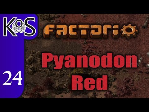 Factorio Pyanodon Red Ep 24: ROBOTS AT LAST! - 0.16 - Gameplay, Let's Play