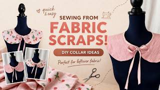 Sew a Reversible Collar from Fabric Scraps | Easy DIY Sewing Project
