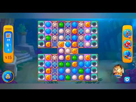 фишдом 2022  #  10808 уровень - прохождение без бустеров # Fishdom,   10808  level - no Boosters.