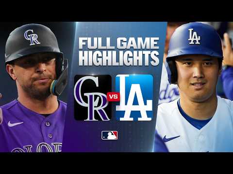 LA다저스 VS 콜로라도 8:7 MLB 하이라이트