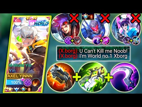 YIN OFFLANE MONSTER BUILD | YIN VS XBORG | BEST BUILD AND EMBLEM 2022 | MOBILE LEGENDS