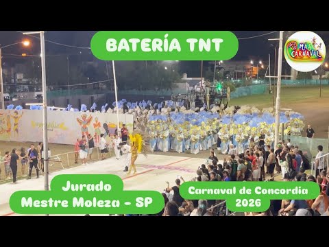BATERIA TNT - ENTRADA A LA PASARELA 1ra NOCHE CARNAVAL DE CONCORDIA 2026