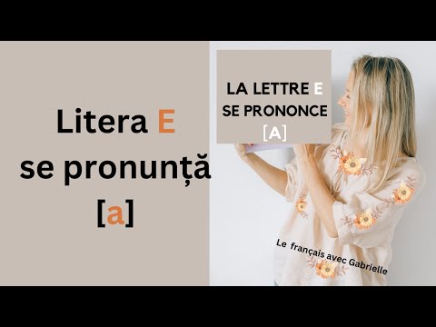 Litera E se pronunță A - La Lettre E se prononce A #romania #france #belgium #suisse #moldova