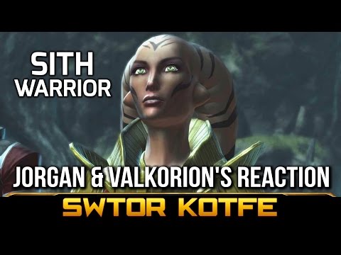 SWTOR KOTFE ► Jorgan Reacts to the Sith Warrior + Valkorion's Comment