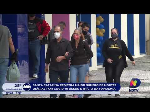 Santa Catarina registra maior número de mortes diárias por Covid-19 desde o início da pandemia