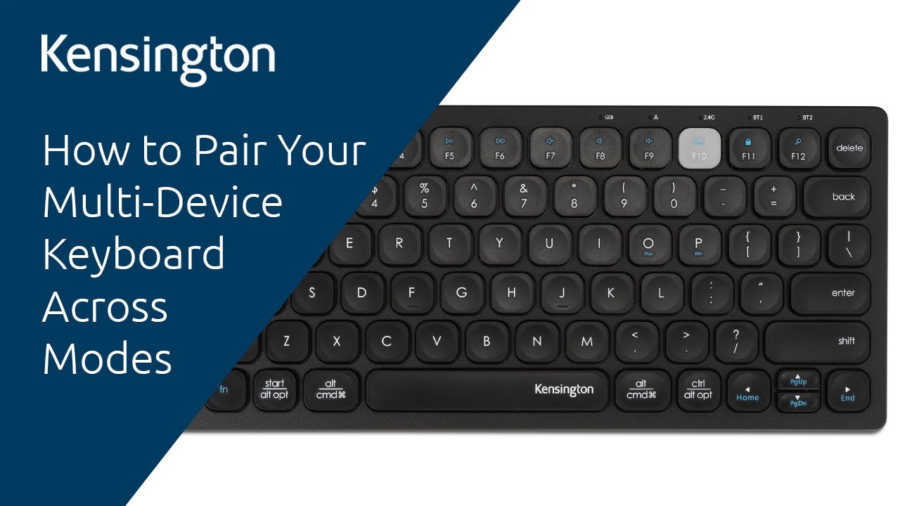 How Do I Connect the Multi-Device Dual Wireless Compact Keyboard through Different Modes?