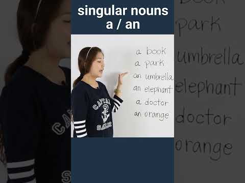 a / anを使った単数形名詞｜エスターと学ぶ英文法 #短編集 (Singular Nouns with a / an | Learn English Grammar with Esther #Shorts)