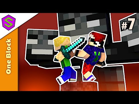 Liian Ahdas Wither Taistelu! | Minecraft One Block w/ JKokki #7