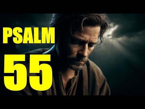 Psalm 55 Reading:  Cast Your Cares on the Lord (With words - KJV)