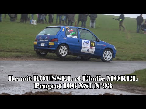 Finale coupe de France des Rallyes 2022 Béthune Peugeot 106 XSI N°93 Benoît ROUSSEL et Élodie MOREL