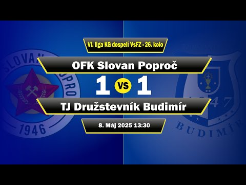 OFK Slovan Poproč - TJ Družstevník Budimír 1:1