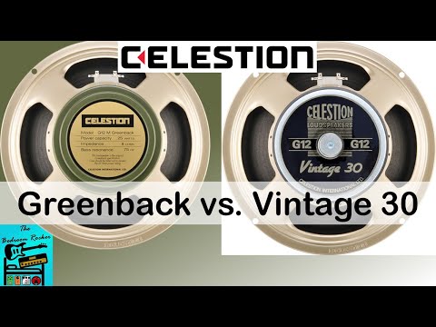 Celestion Greenback vs. Vintage 30 IR comparison