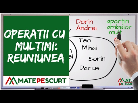 Operatii cu multimi: Reuniunea