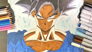 Drawing Goku Ultra Instinct / 孫悟空 身勝手の極意 兆し描いてみた（Dragon ball super）