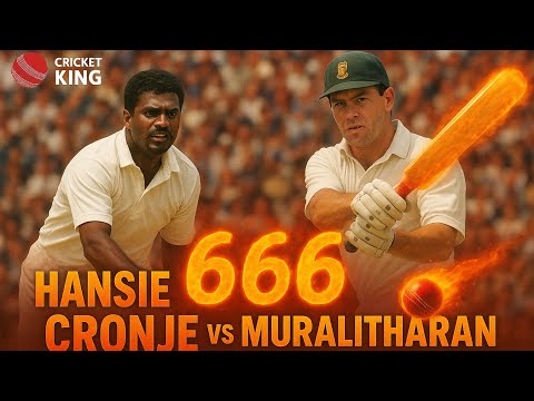 Hansie Cronje 🔥6️⃣6️⃣6️⃣ vs Muthiah Muralidaran in CapeTown | SA v SL 1998