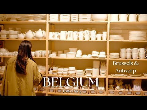 Caminhando pela Bélgica 🇧🇪 Compras em lojas fofas | Bruxelas e Antuérpia | Pontos turísticos | Cafés | Gourmet | Vlog de viagem da Bélgica | Bruxelas e Antuérpia