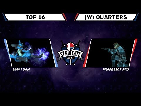 SYN17 PM - S@W | Dom (Lucario) vs Professor Pro (Snake) | Top 16 (W) Quarterfinals