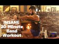 INSANE 20-Minute Resistance Band Workout | BJ Gaddour Men's Health MetaShred Workout Fitness
