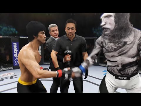 Bruce Lee vs. Stone Orc - EA Sports UFC 2 - Dragon Fights 🐉
