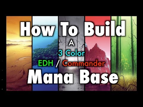 MTG - How To Build a 3 Color EDH / Commander Mana Base for Magic: The Gathering