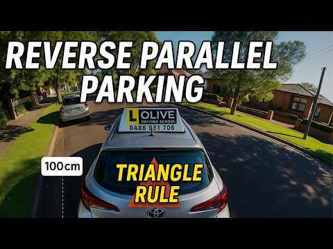 Step by step guide:  Easy Reverse Parallel Park for Driving test Australia