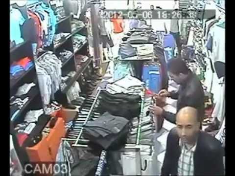 مشهد سرقة محل ملابس بالجزائر العاصمة بطريقة احترافية
