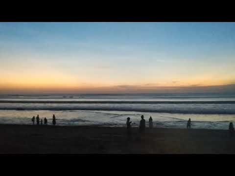 Awesome sunset view in bali indonesia